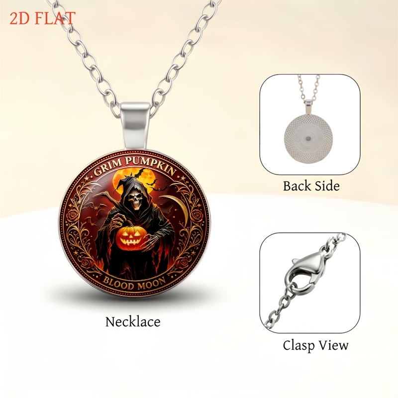 5pc Gothic Grim Reaper Themed Jewellery Set for Women